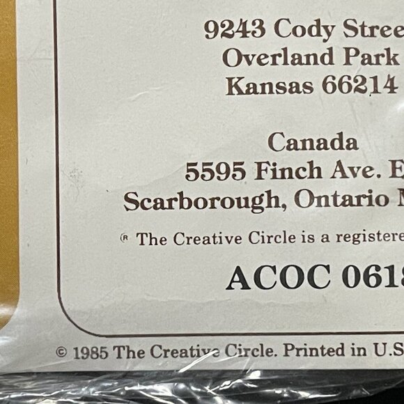 Vintage The Creative Circle #0619 Rustic Americana Embroidery Kit Stitchery 1985 - Picture 5 of 6